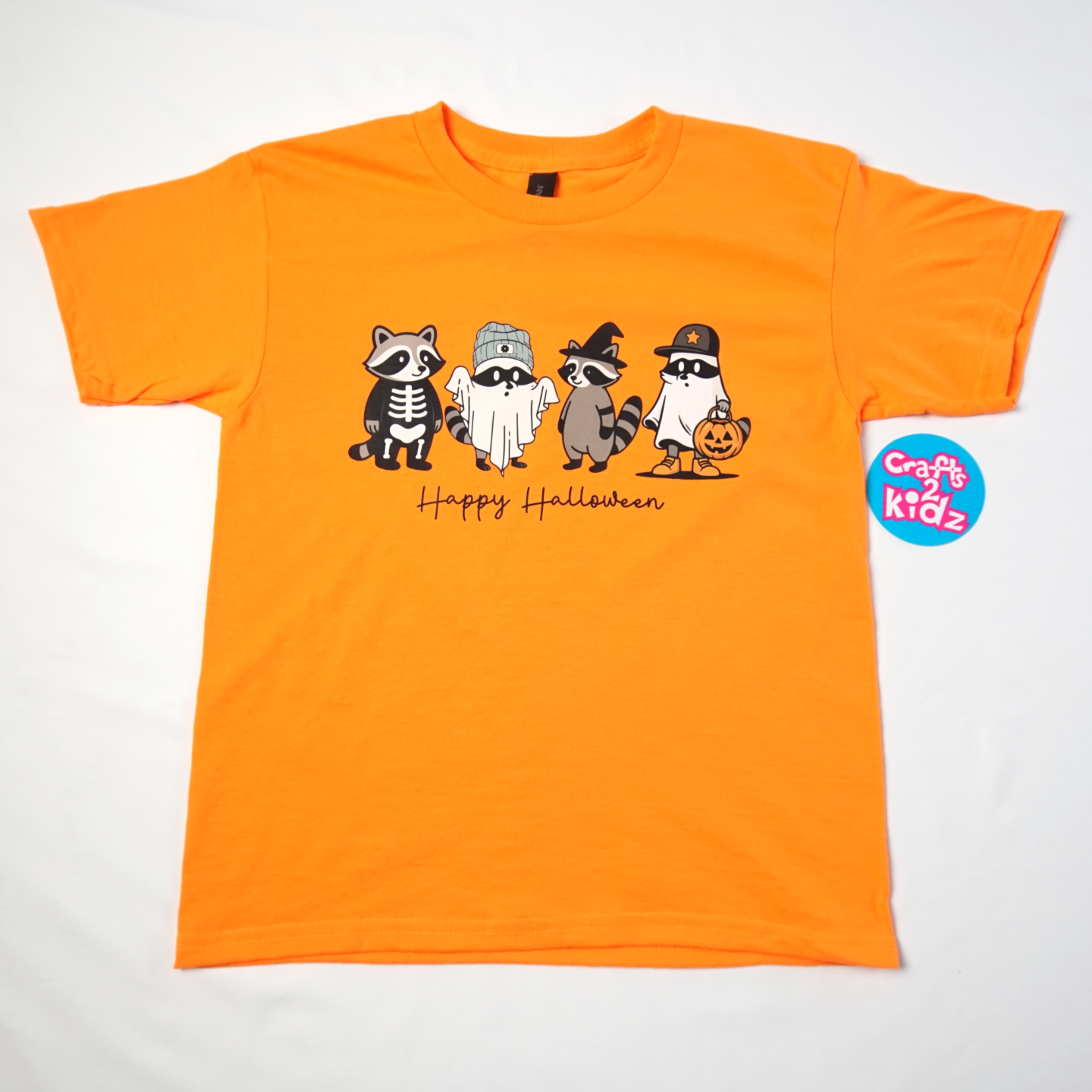 Happy Halloween Cute Raccoons T-shirt