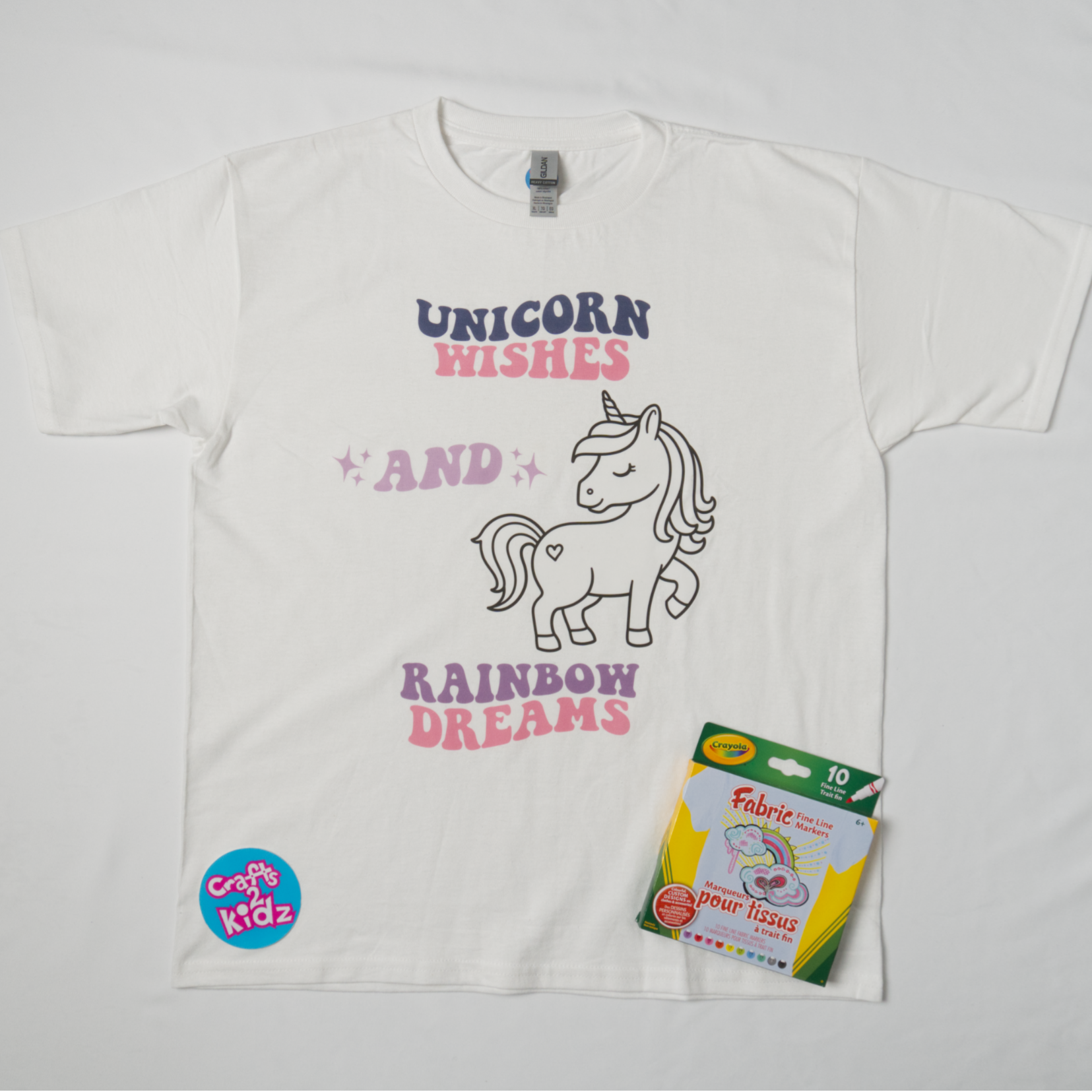 Unicorn Colour T-shirt with markers