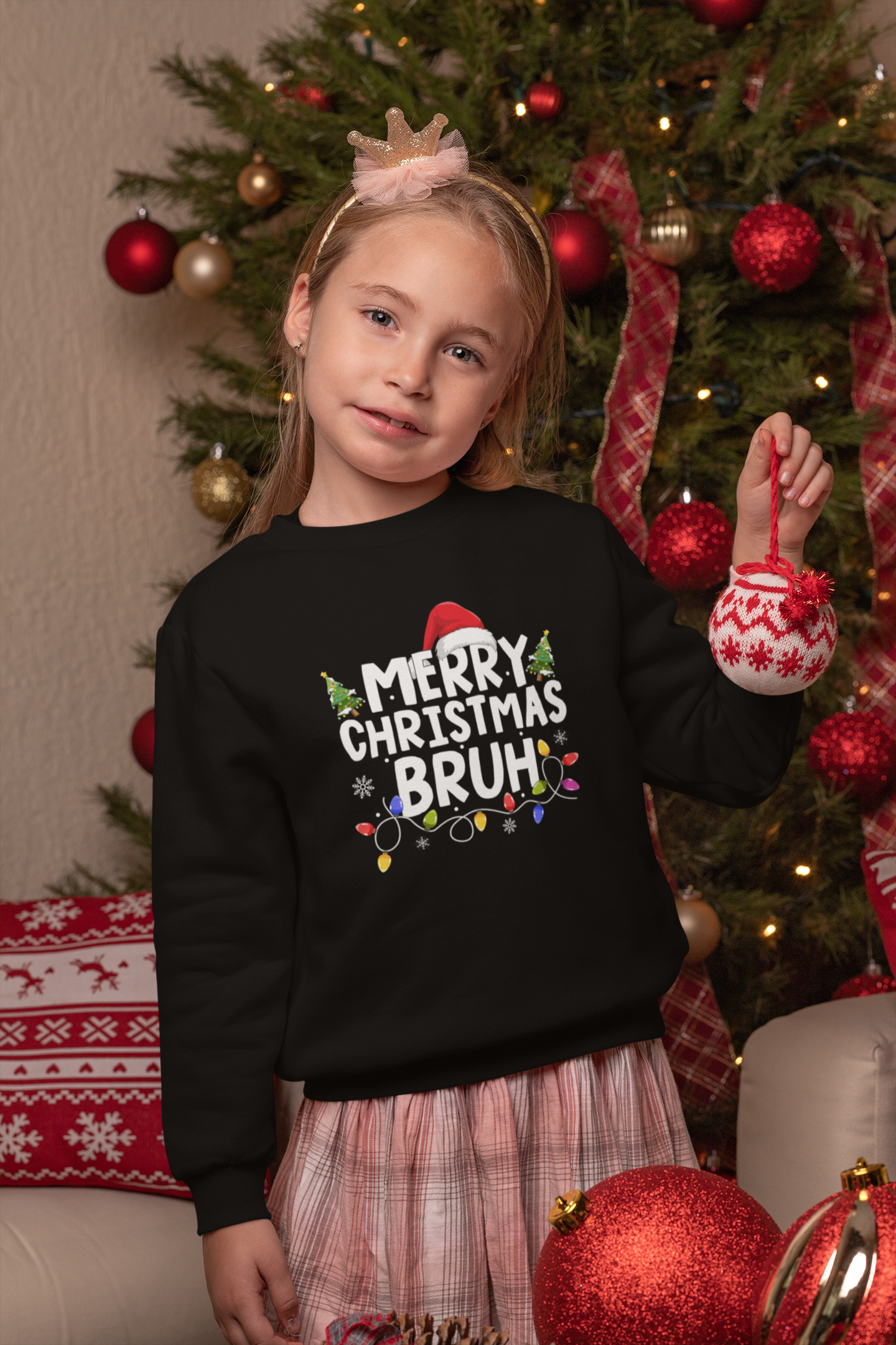 Merry Christmas Bruh - crewneck sweatshirt